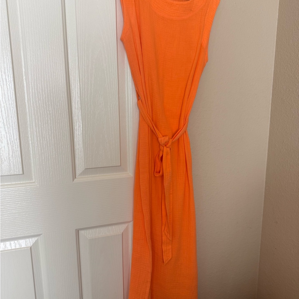 Velvet Heart Vibrant Orange Maxi Dress (brand new/ never worn)